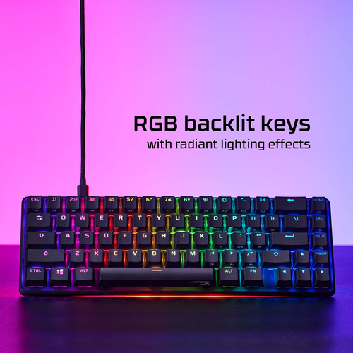 HyperX Alloy Origins 65 - Mechanical Gaming - HX Red (USLayout) (HKBO1T-RD-US/N) keyboard USB Black - Image 10