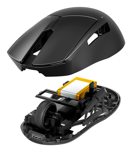be quiet! Dark Perk | Ergo mouse Gaming Right-hand RF Wireless + USB Type-C Optical 32000 DPI - Image 7
