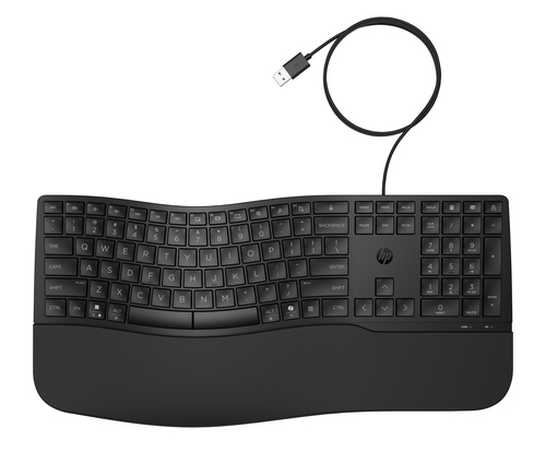 HP 480 Comfort Wired keyboard Home USB Black - Image 9