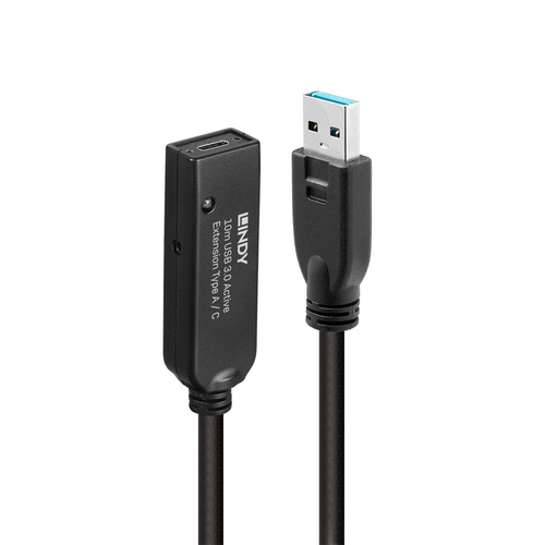 Lindy 43376 USB cable USB 3.2 Gen 1 (3.1 Gen 1) USB A USB C Black