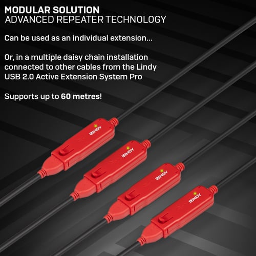 Lindy 42923 USB cable USB A Black, Red - Image 7
