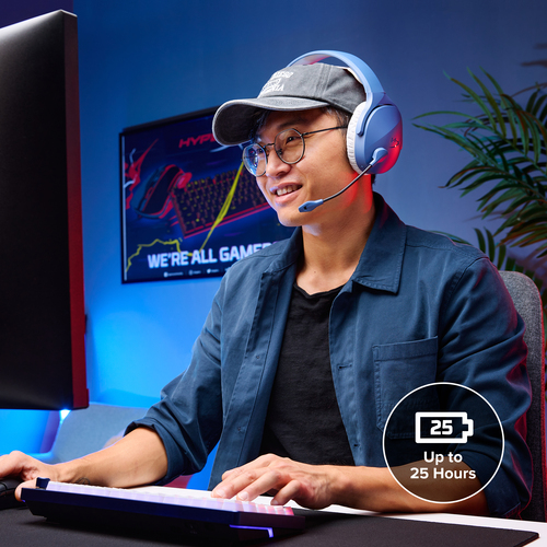 HyperX Cloud Jet Wireless Light Blue Gaming Headset Head-band USB Type-A Bluetooth - Image 6