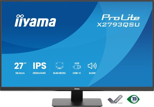 iiyama ProLite X2793QSU-B1 computer monitor 68.6 cm (27") 2560 x 1440 pixels Quad HD LED Black - Image 2