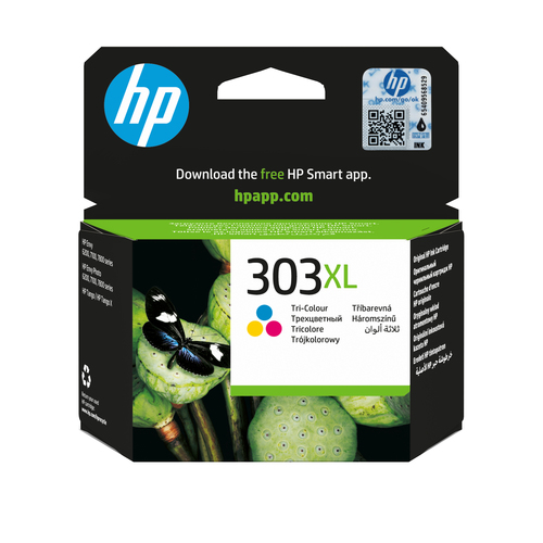 HP 303XL High Yield Tri-color Original ink cartridge 1 pc(s) High (XL) Yield Cyan, Magenta, Yellow
