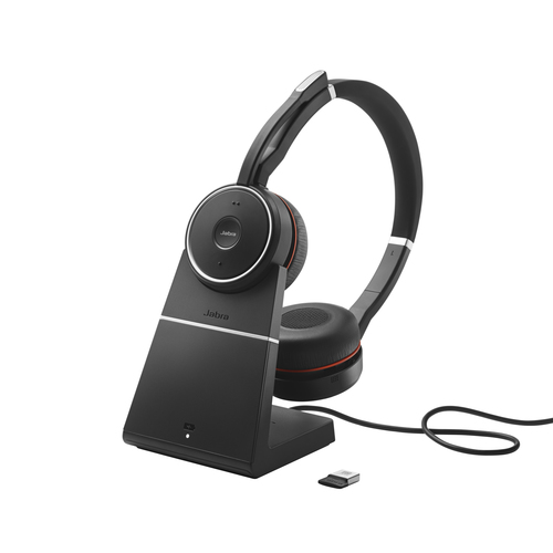 Jabra Evolve 75 SE Headset Wired & Wireless Head-band Calls/Music Bluetooth Black