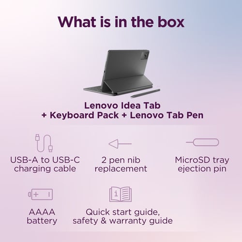 Lenovo Idea Tab Mediatek 128 GB 27.9 cm (11") 8 GB Wi-Fi 5 (802.11ac) Android 15 Grey - Image 11