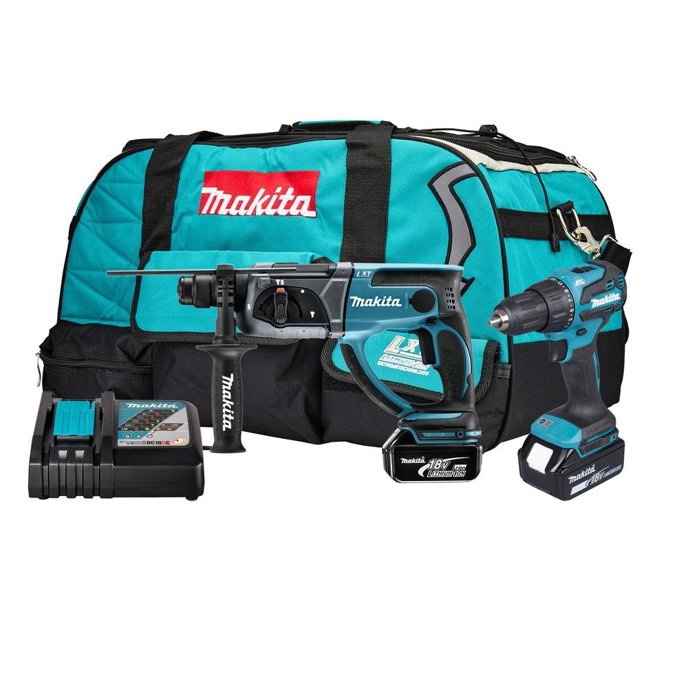 18V LXT COMBI & SDS+ DRILL 2 X 5AH