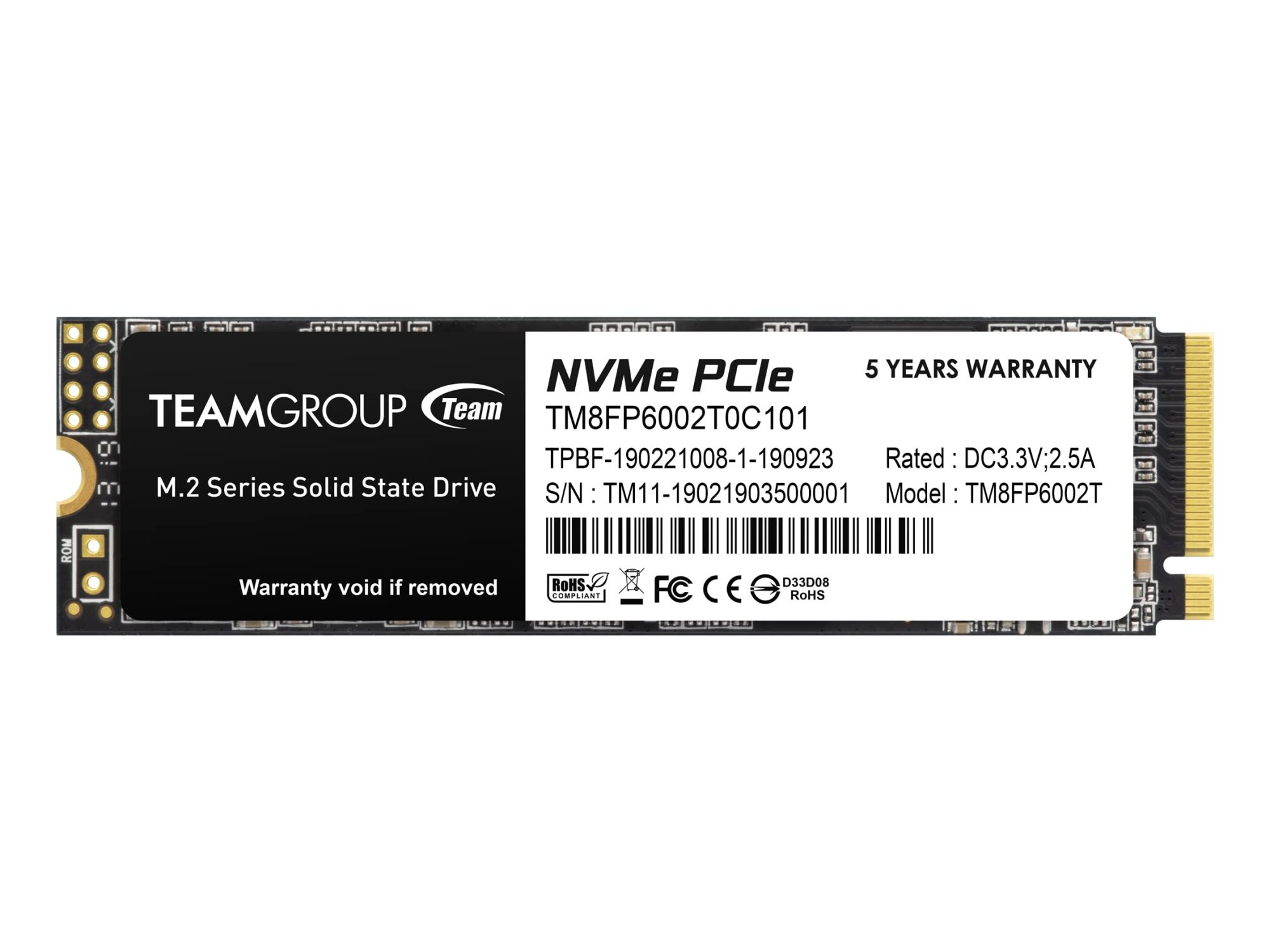 2TB MP33 M.2 NVME GEN3 SSD