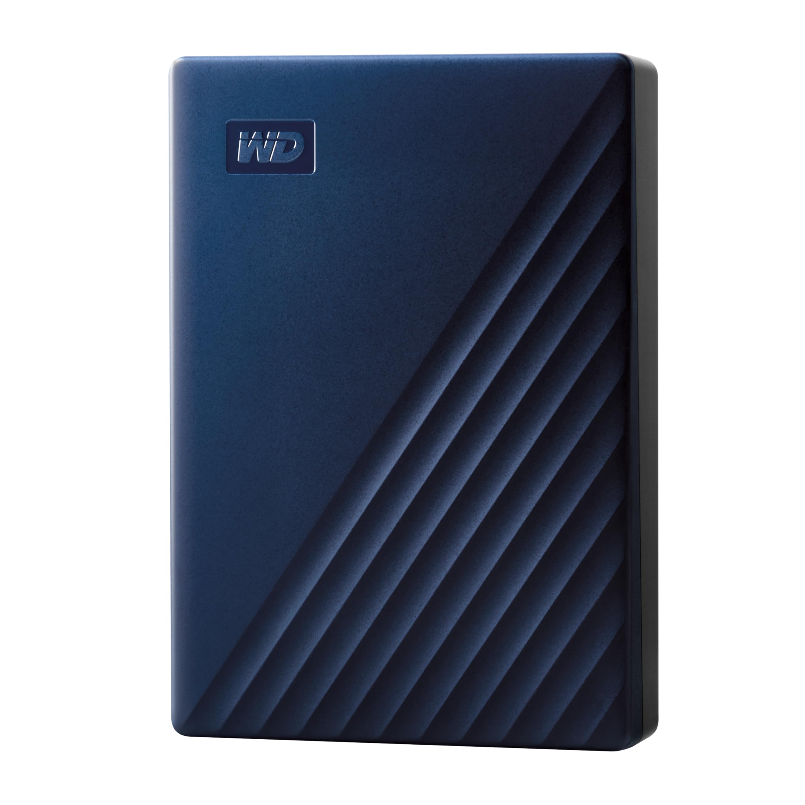 WD My Passport for Mac WDBK6C0060BBL - Hard drive - encrypted - 6 TB - external (portable) - USB 3.2 Gen 1 - 256-bit AES - blue