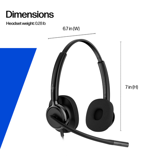 HP Poly Mission 425 Stereo USB Wired Headset Classic - Image 3