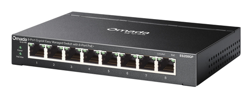 TP-Link Omada ES208GP network switch Managed L2 Gigabit Ethernet (10/100/1000) Power over Ethernet - Image 3