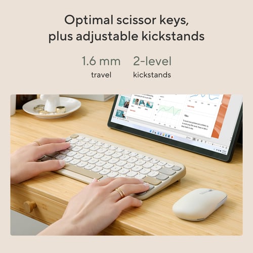 ASUS Marshmallow KW100 keyboard Home Bluetooth White - Image 11