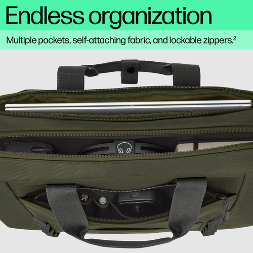 HP 15.6 Modular Laptop Bag 39.6 cm (15.6") Messenger case Green, Grey - Image 5