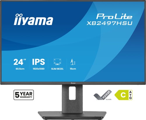 iiyama ProLite XB2497HSU-B1 computer monitor 60.5 cm (23.8") 1920 x 1080 pixels Full HD LED Black - Image 2
