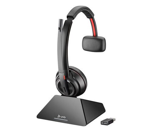 HP Poly Savi 8210 Monaural DECT 1880-1900 MHz Top +Charging Cradle - Image 2