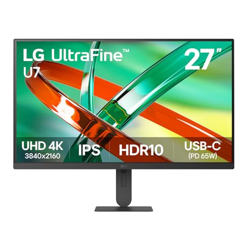 LG UltraFine 27U730B-B - U7 Series - LED monitor - 27" - 3840 x 2160 4K UHD (2160p) @ 60 Hz - IPS - 300 cd/m² - 1000:1 - HDR10 - 5 ms - HDMI, DisplayPort, USB-C