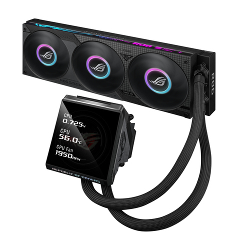 ASUS ROG Strix LC IV 360 ARGB LCD Processor Liquid cooling kit 12 cm Black - Image 6
