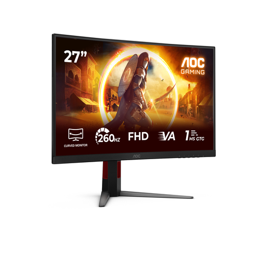 AOC G4 C27G4Z2 computer monitor 68.6 cm (27") 1920 x 1080 pixels Full HD LCD Black, Red - Image 2