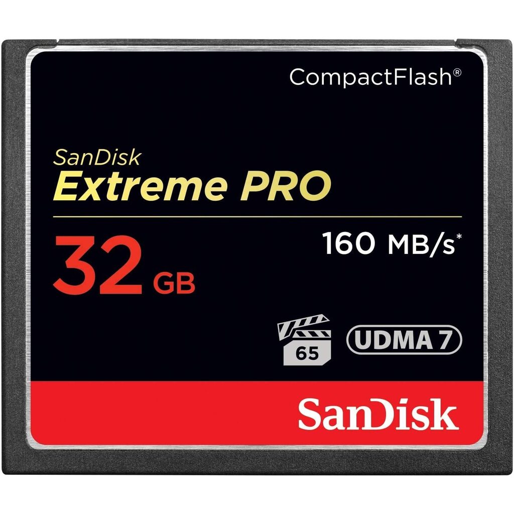 COMPACT FLASH CARD 32GB EXTREME PRO 160MB/S VERSION