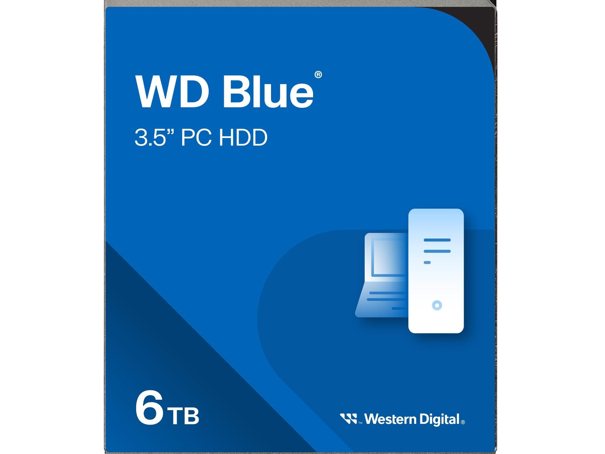 WD Blue WD60EZAX - Hard drive - 6 TB - internal - 3.5" - SATA 6Gb/s - 5400 rpm - buffer: 256 MB