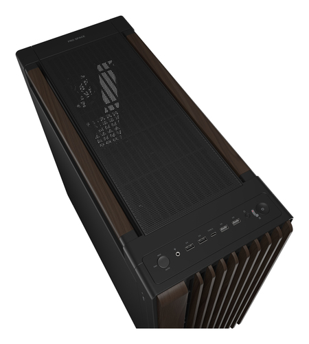 ASUS ProArt PA602 Wood Edition Modern Black - Metal Panel Midi Tower Black, Wood - Image 6