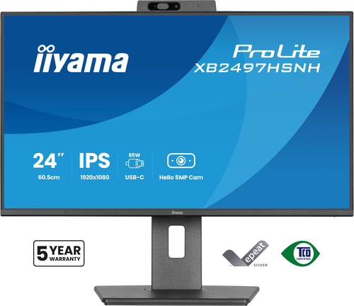 iiyama ProLite XB2497HSNH-B1 24IN IPS LCD 4MS 1920X1080 350CD/M2 HDMI/DP/USB 2 computer monitor 60.5 - Image 2