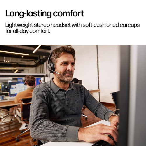 HP Poly Mission 825 Stereo USB Wired Headset - Image 3