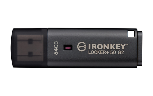 Kingston Technology IronKey Locker+ 50 G2 USB flash drive USB Type-A 3.2 Gen 1 (3.1 Gen 1) Black
