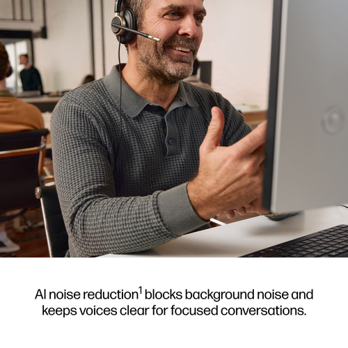 HP Poly Mission 825 Stereo USB Wired Headset - Image 5