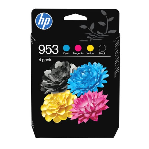 HP 953 4-Pack CMYK(4) Original Combo ink cartridge 4 pc(s) Standard Yield Black, Cyan, Magenta,