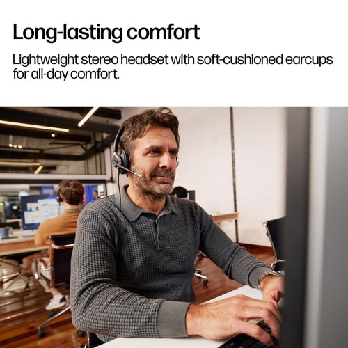 HP Poly Mission 825 Stereo USB Wired Headset (Bulk) - Image 3
