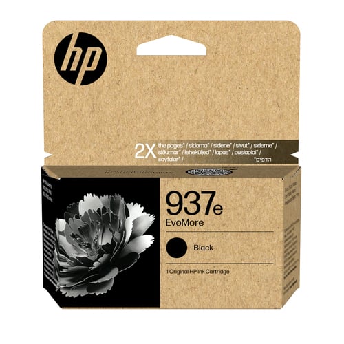 HP 937e EvoMore Black Original ink cartridge 1 pc(s) High (XL) Yield