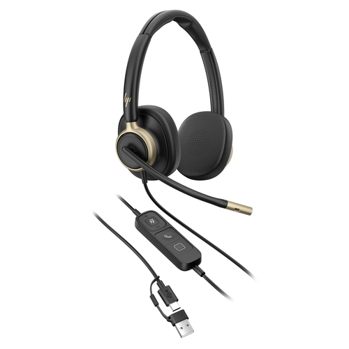 HP Poly Mission 825 Stereo USB Wired Headset (Bulk) - Image 4