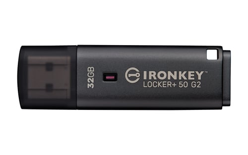 Kingston Technology IronKey Locker+ 50 G2 USB flash drive USB Type-A 3.2 Gen 1 (3.1 Gen 1) Black
