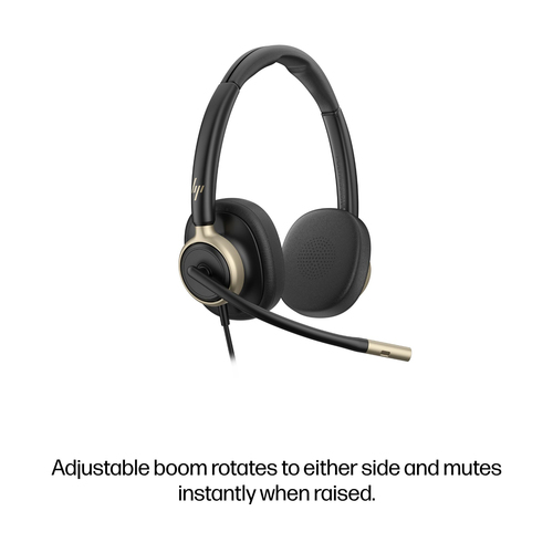 HP Poly Mission 825 Stereo USB Wired Headset (Bulk) - Image 8