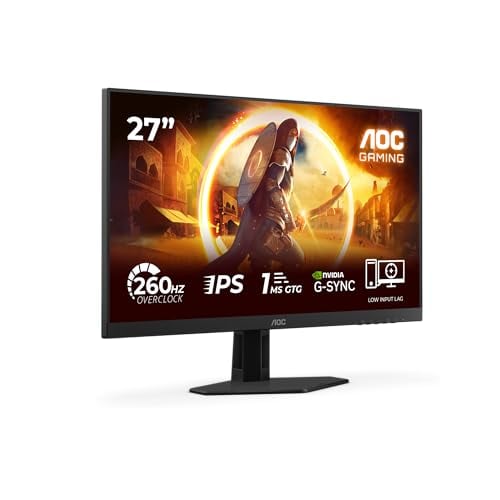 AOC Gaming 27G4ZRE - LED monitor - gaming - 27" - 1920 x 1080 Full HD (1080p) @ 240 Hz - Fast IPS - 1000:1 - HDR10 - 0.3 ms - 2xHDMI, DisplayPort - black, red