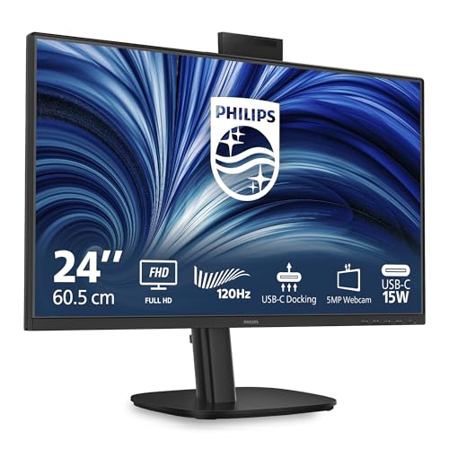 24" Black IPS Webcam Monitor 1x HDMI and DisplayPort 120hz 4ms