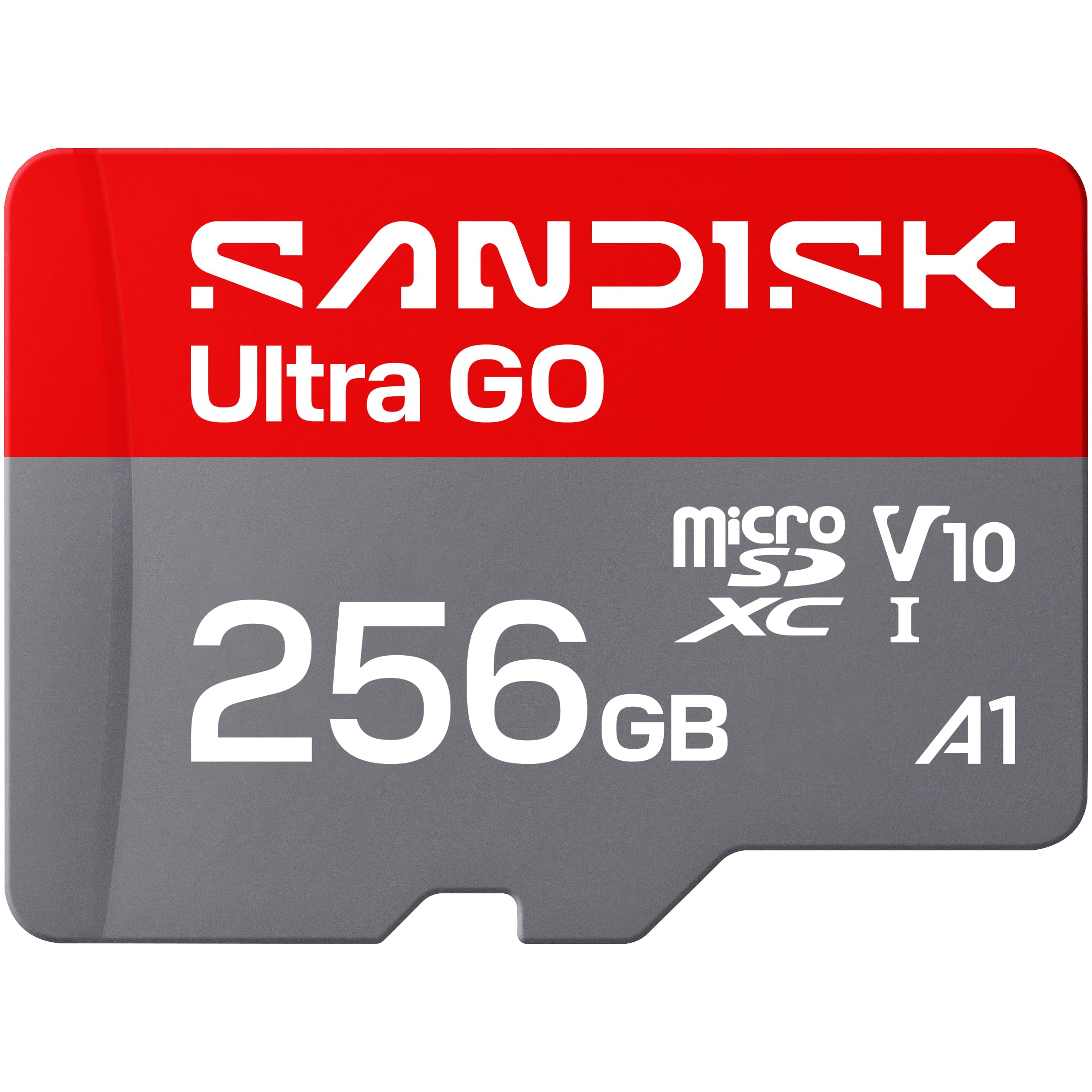 SanDisk Ultra GO - Flash memory card - 256 GB - A1 / UHS-I U1 / Class10 - microSDXC UHS-I