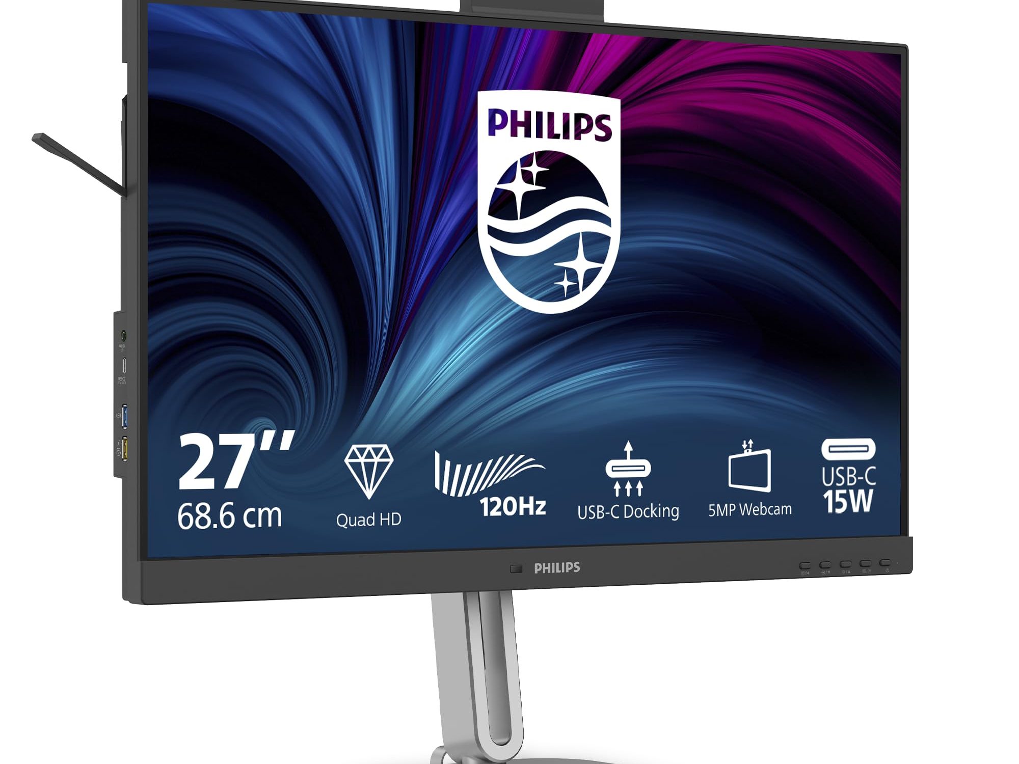 27" Black LCD IPS Business Monitor HDMI Display Port and USB-C