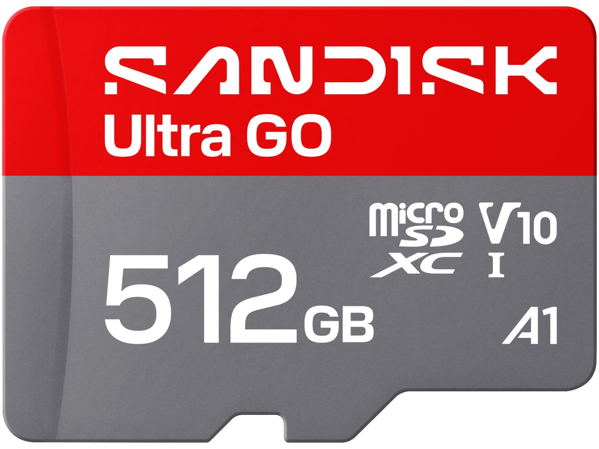 SanDisk Ultra GO - Flash memory card - 512 GB - A1 / UHS-I U1 / Class10 - microSDXC UHS-I