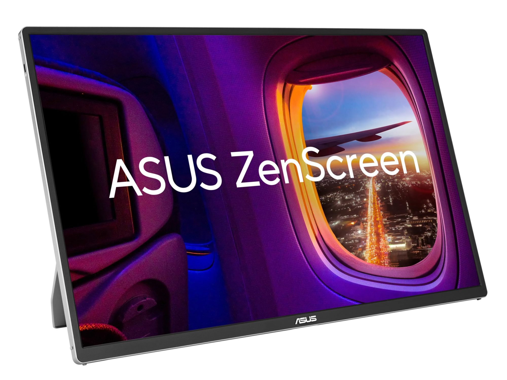 ASUS ZenScreen MQ16FC - OLED monitor - 16" - portable - 1920 x 1200 Full HD (1080p) - 300 cd/m² - 100000000:1 - Mini HDMI, 2xUSB-C - grey, black