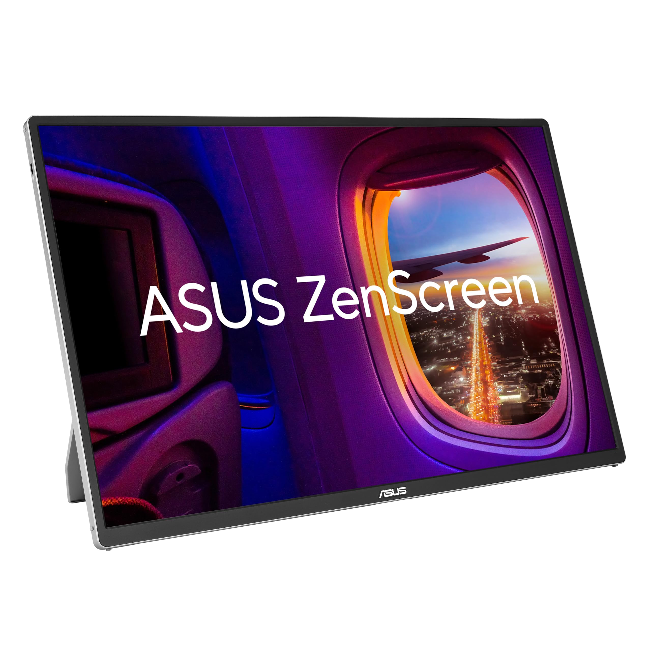 ASUS ZenScreen MQ16FC - OLED monitor - 16" - portable - 1920 x 1200 Full HD (1080p) - 300 cd/m² - 100000000:1 - Mini HDMI, 2xUSB-C - grey, black