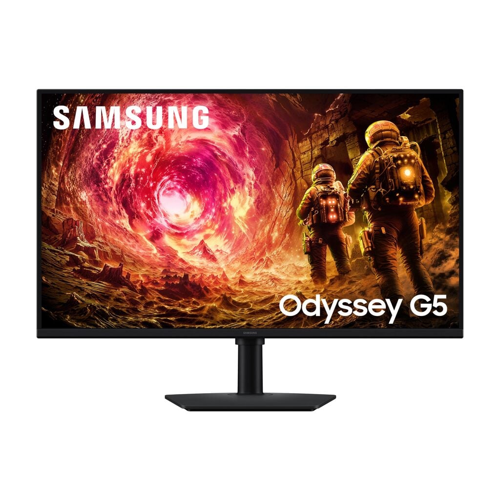 Samsung Odyssey G5 S32FG502EU - G50F Series - LED monitor - gaming - 32" - 2560 x 1440 QHD @ 180 Hz - Fast IPS - 300 cd/m² - 1000:1 - HDR10 - 1 ms - HDMI, DisplayPort - black